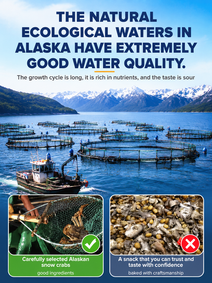 🦀Alaskan Snow Crab Ready-to-EatCrispy Crab,EPA+DHA DEEP SEAGOLD COMBO-918
