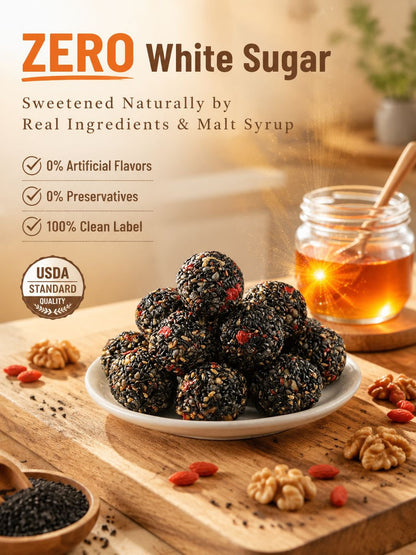 Black Sesame Walnut Date Bites-Lily
