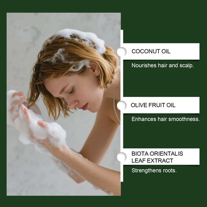 Usman Grass and Platycladus orientalis Leaf Shampoo Bar | Specifically designed for people with fine, limp and sparse hair-9SLL