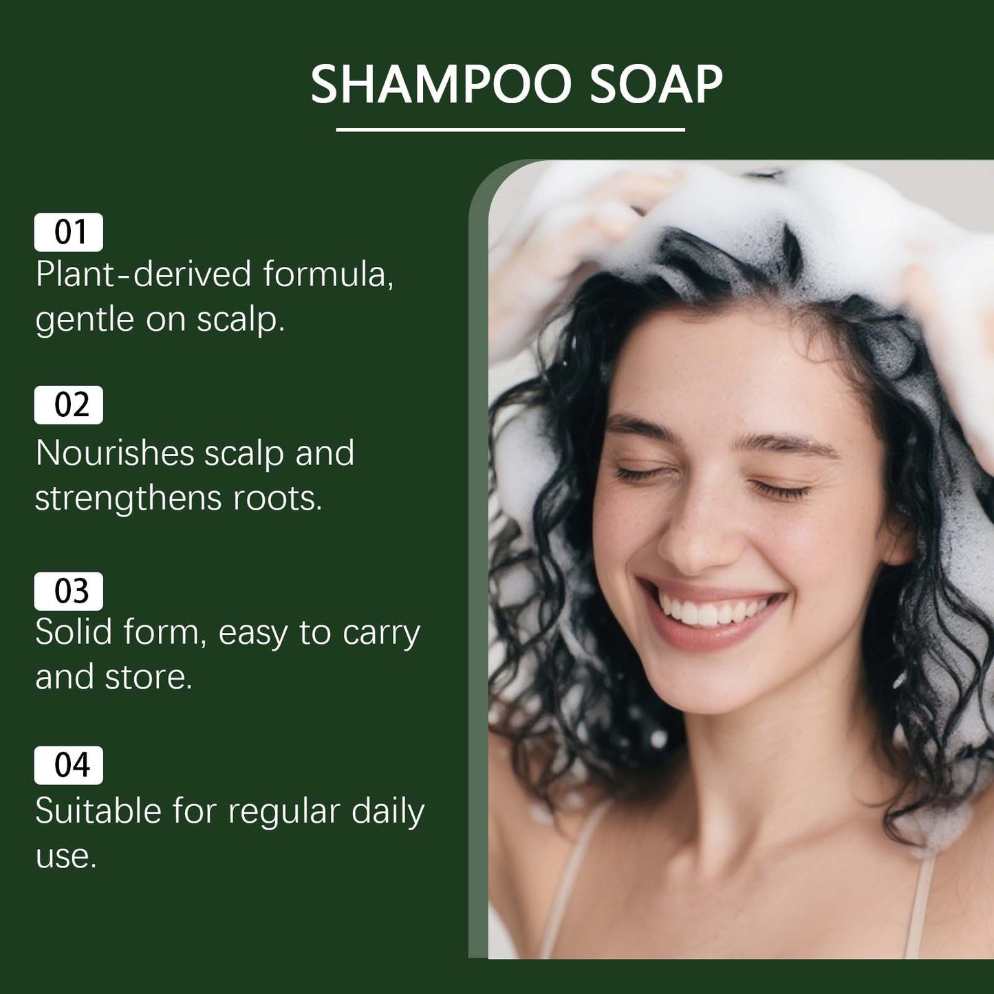 Usman Grass and Platycladus orientalis Leaf Shampoo Bar | Specifically designed for people with fine, limp and sparse hair-9SLL