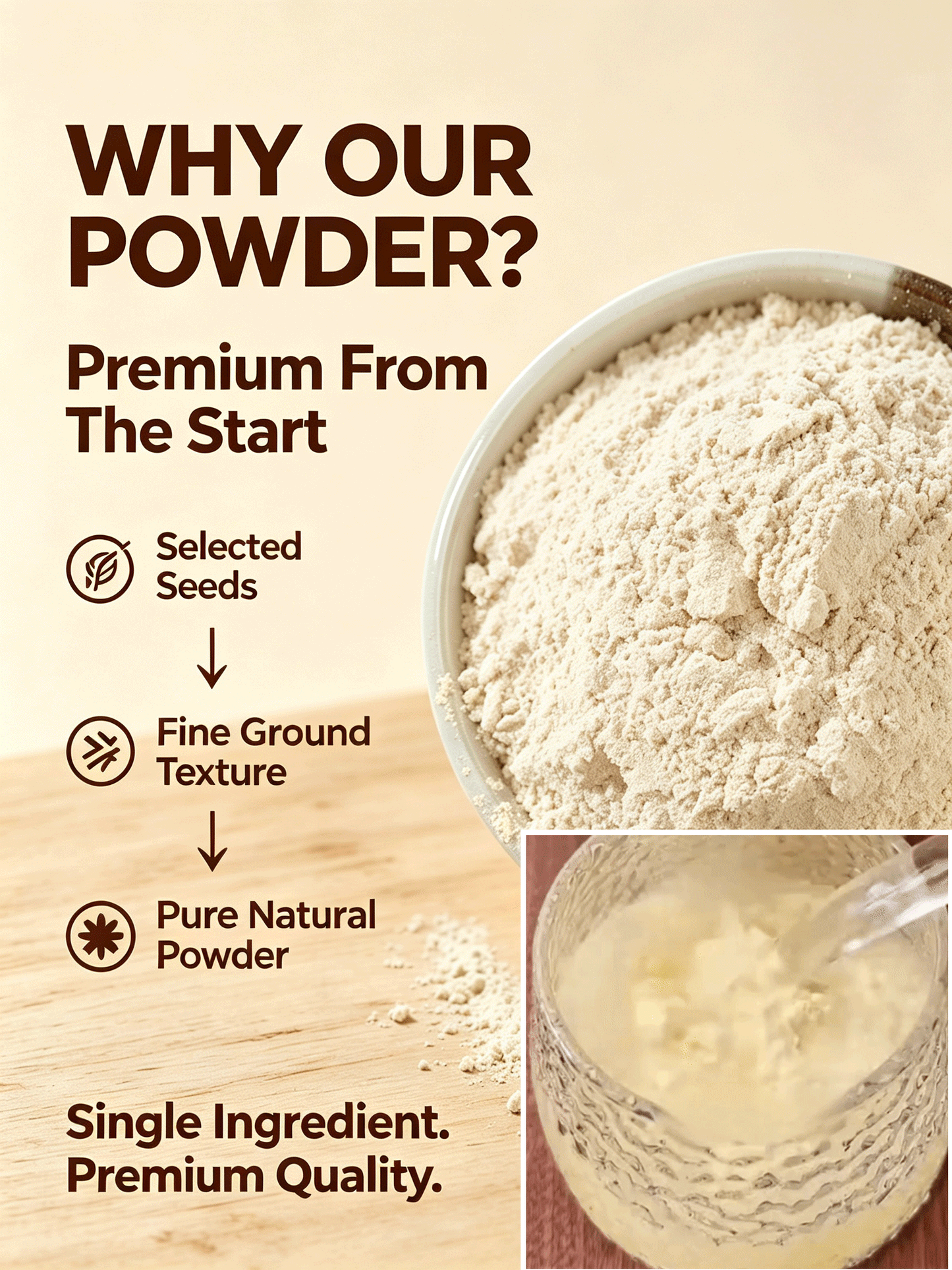 🍈 Premium Seed Powder Blend | Smooth Taste, Easy Nutrition-Lily