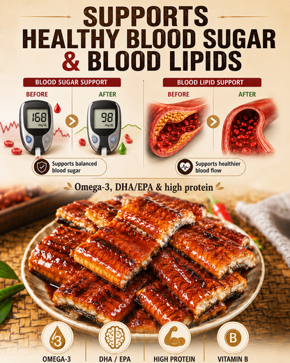 🐟️High-Protein Eel Strips — Better suited for people with obesity, high blood sugar, high blood pressure, diabetes, or insomnia-918