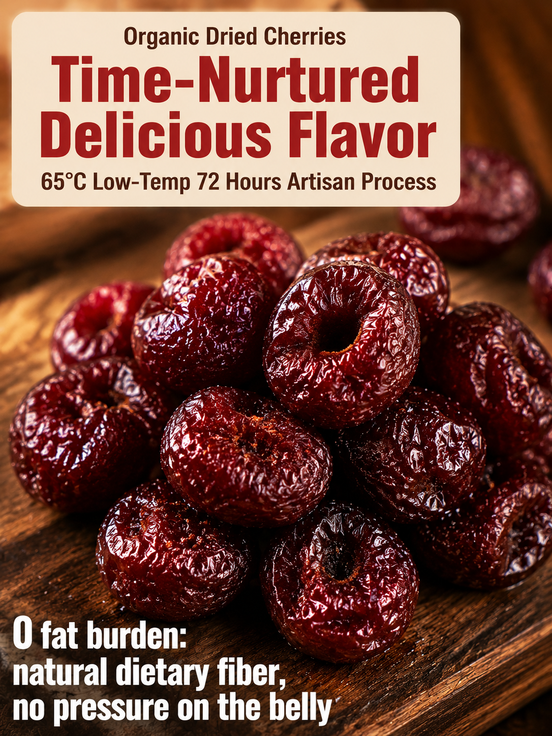 🍒Dried Sour Cherry Snacks, Natural Pitted Fruit Treats-Lily