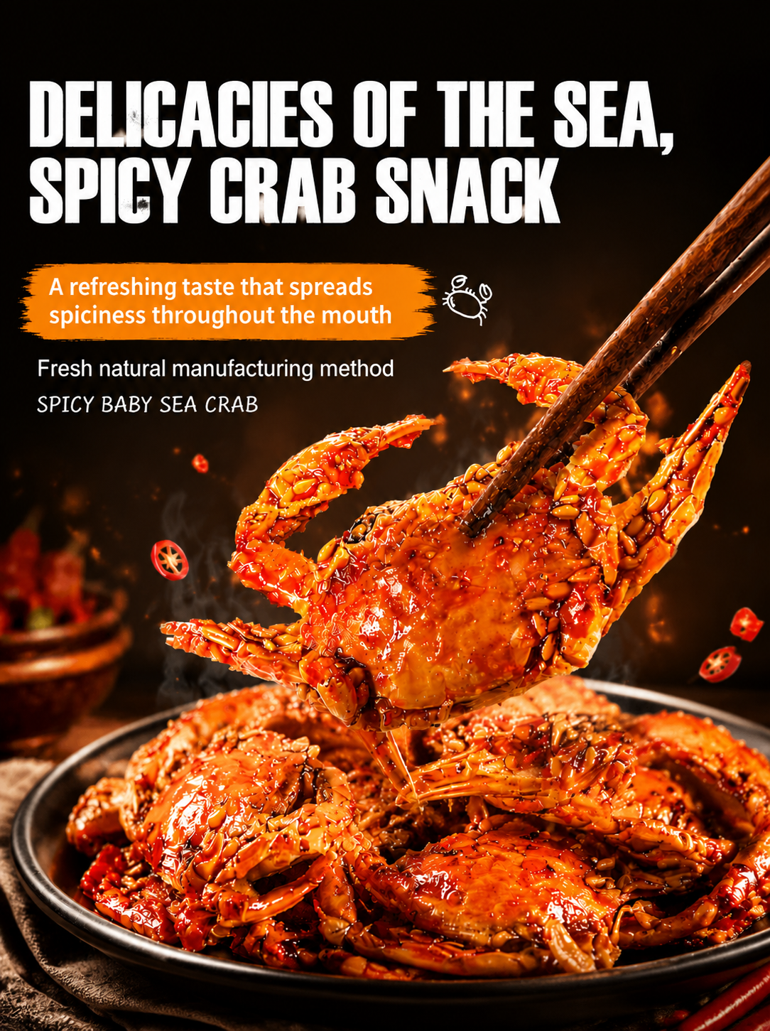 🦀Alaskan Snow Crab Ready-to-EatCrispy Crab,EPA+DHA DEEP SEAGOLD COMBO-918