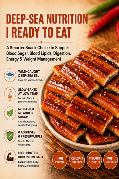 🐟️High-Protein Eel Strips — Better suited for people with obesity, high blood sugar, high blood pressure, diabetes, or insomnia-918