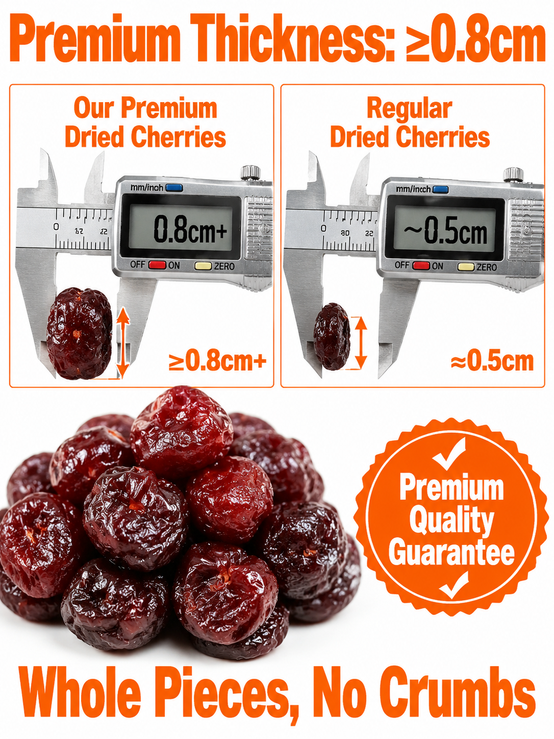 🍒Dried Sour Cherry Snacks, Natural Pitted Fruit Treats-Lily