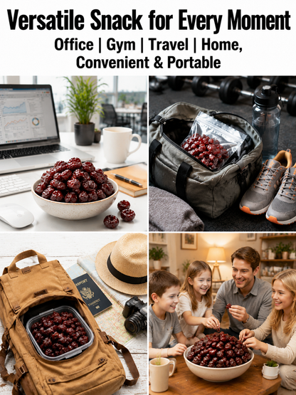 🍒Dried Sour Cherry Snacks, Natural Pitted Fruit Treats-Lily