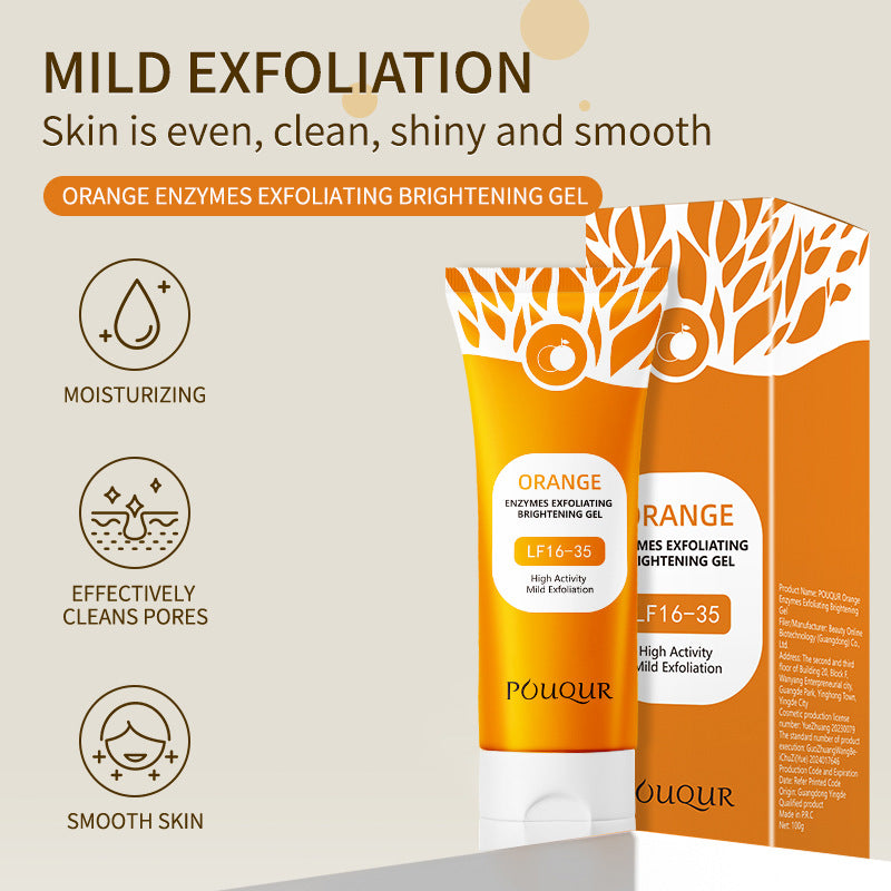Orange Exfoliating Gel, Suitable for Both Men and Women-3LY