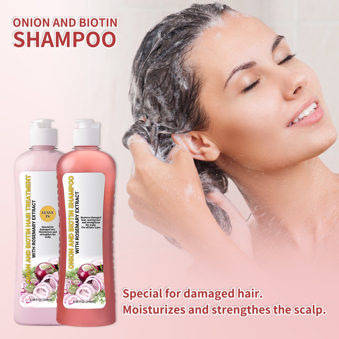 Onion Biotin and Rosemary Shampoo-3LY