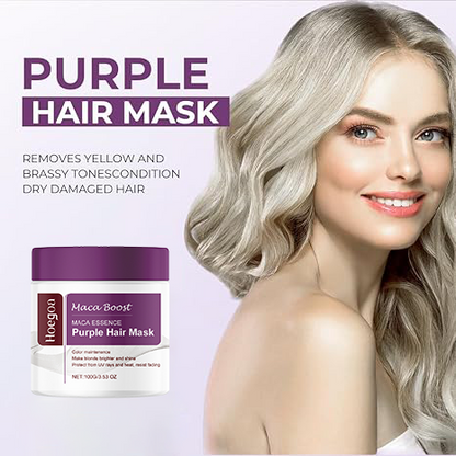 [FallFreshness]Hoegoa Blonde Silver-Gray Highlight Purple Hair Mask-3LY