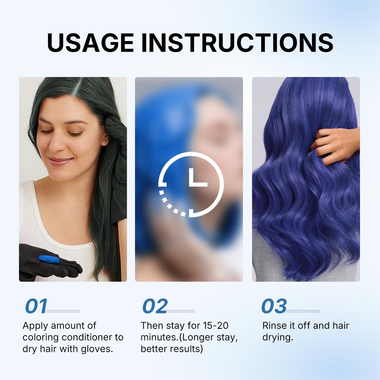 Hoegoa Blue Hair Color Depositing Mask-3LY