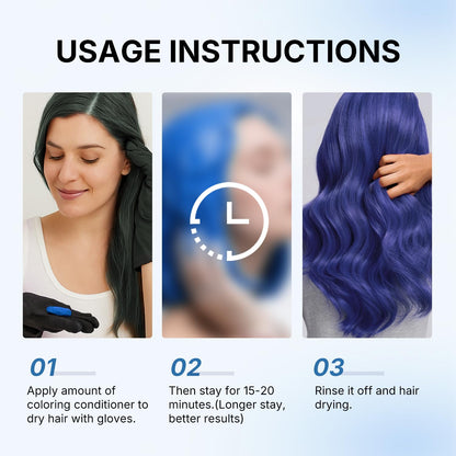 Hoegoa Blue Hair Color Depositing Mask-3LY