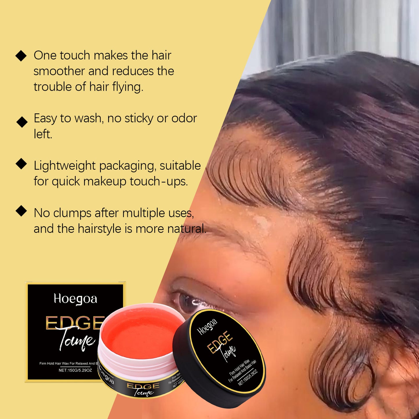 【Buy one Get one free】Texturizing Gel Wax for Flyaways | STRONG HOLD&EDGE CONTROL-9Y88