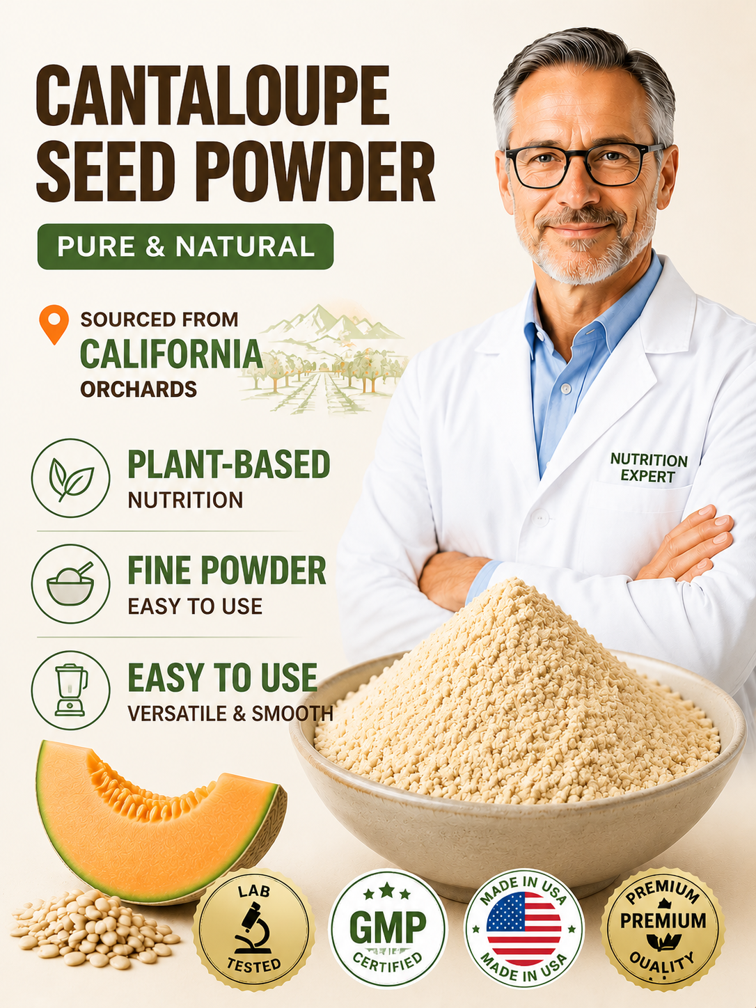 🍈 Premium Seed Powder Blend | Smooth Taste, Easy Nutrition-Lily