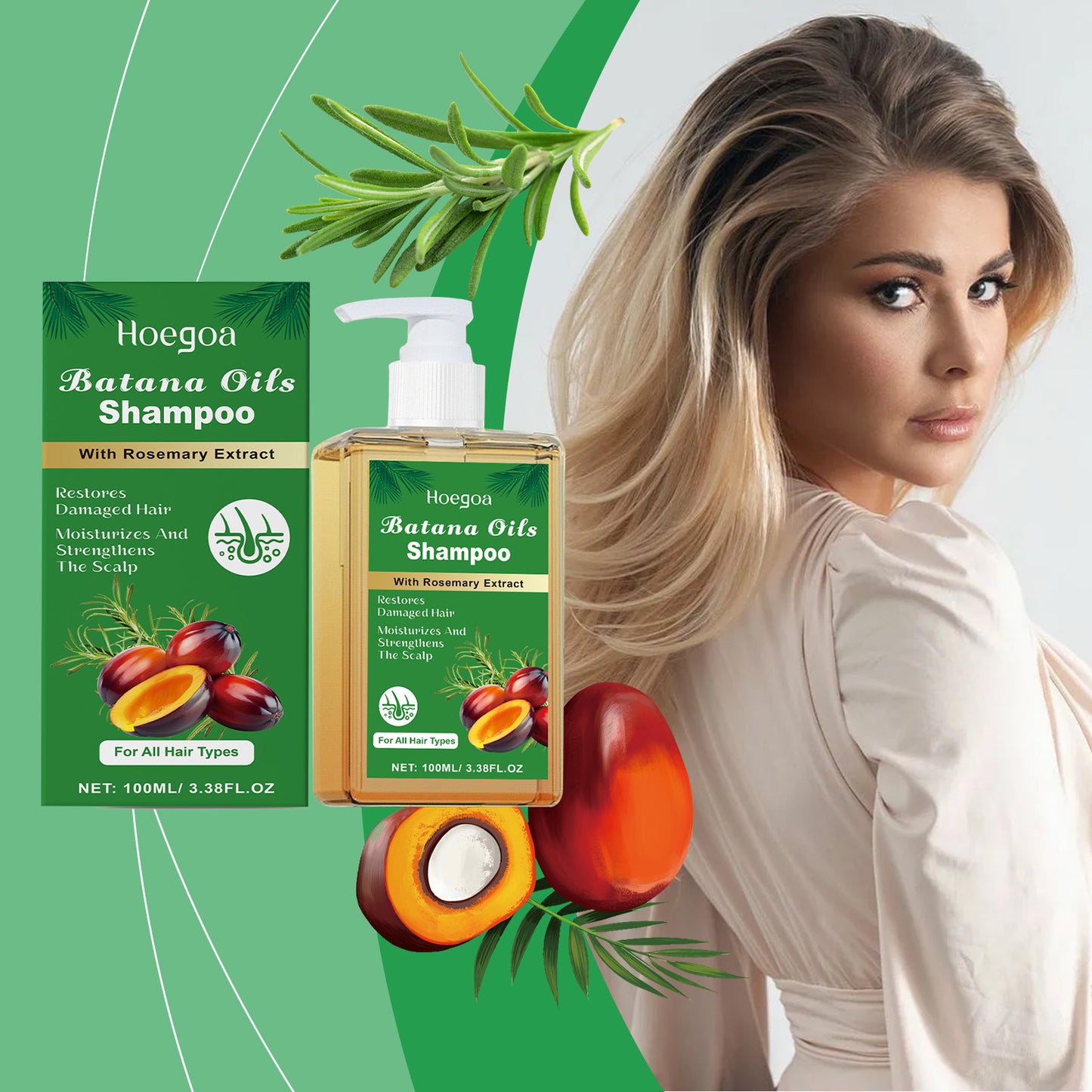 【Limited Time Offer】Batana Oil Shampoo: Promotes Hair Growth, Strengthens-9Y88